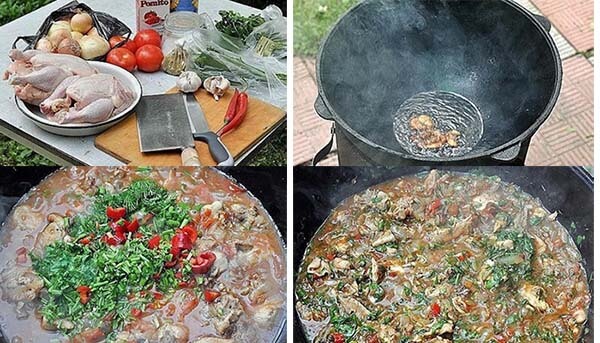 чахохбили из курицы процесс приготовления