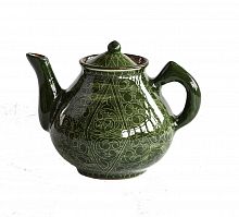 Чайник заварочный зелёный Риштанская керамика 2 л 