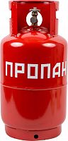 Металлический баллон НЗГА 27 л Масса сжиженного газа (пропана), кг. , не более: 11,4 
Масса пустого баллона: 12 кг