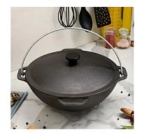 Казан чугунный с дужкой и крышкой 15 л Бризолль (Азия)<li>Объем: 15 л</li>
<p>
</p>
<p>
</p>
<li>Диаметр: 40 см</li>
<p>
</p>
<p>
</p>
<li>Высота: 19,5 см</li>
<p>
</p>
<p>
</p>
<li>Вес: 13,5 кг</li>
<p>
</p>
<p>
</p>
<li>Крышка: Чугунная</li>
