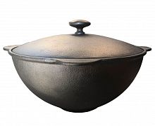 Казан чугунный с крышкой Руссбыт 9 л