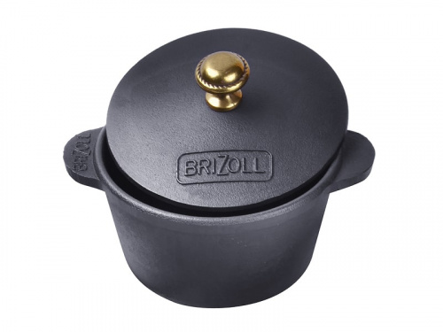 Кастрюля чугунная с крышкой 0,3л BRIZOLL (HoReCa) кастрюля чугунная с крышкой 0,3л brizoll (horeca)
