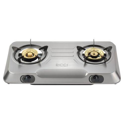 двухкомфорочная газовая плита ricci rgh 702c