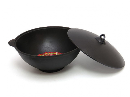 Азиатская чаша Казан чугунный c ал.крышкой 4 л фото 3 азиатская чаша казан чугунный c ал.крышкой 4 л фото 3