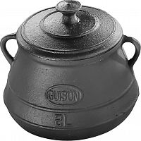 Guison чугунок 2 л с крышкой<p>
	Цвет: Чёрный
</p>
<p>
	Производство: Испания
</p>
<p>
	Материал: Чугун
</p>
<p>
	Крышка: Чугунная
</p>
<p>
	Покрытие: Эмалированный
</p>
<p>
	Объем: 2 л
</p>
 <br>